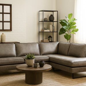 Hoekbank Texas antraciet microvezel