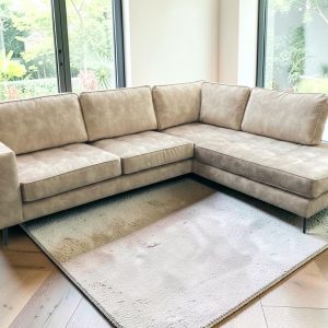 Hoekbank Veerle velvet stof