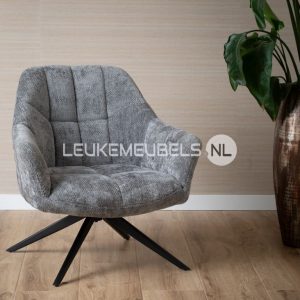 Fauteuil Beauty, 3 kleuren weefstof
