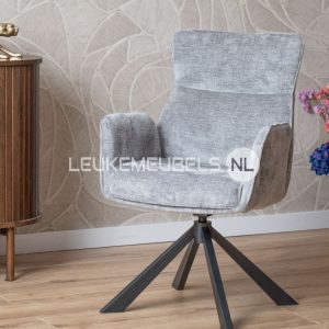 Eetkamerstoel Brian, 3 kleuren stof