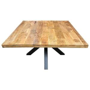 Vierkante Mangohouten eetkamertafel Emma