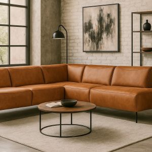 Hoekbank Bari, 2 kleuren Microvezel