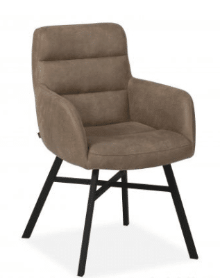 Eetkamerstoel Elton met armleuning, 3 kleuren