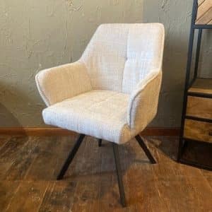 Eetkamerstoel Opaal, 3 kleuren Cremona stof