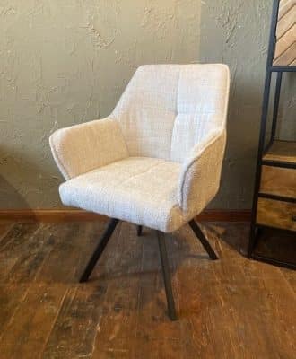 Eetkamerstoel Opaal, 3 kleuren Cremona stof