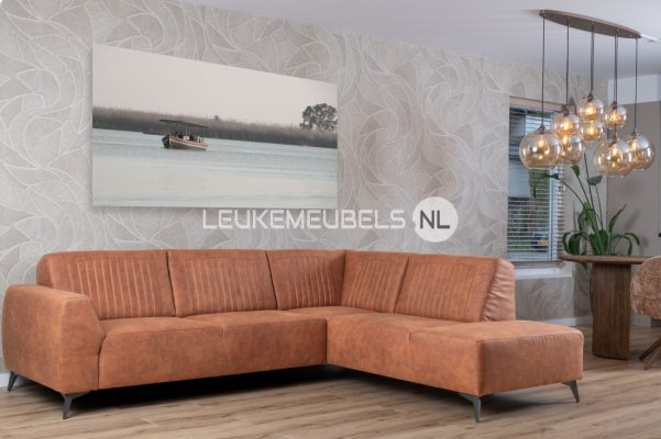 Hoekbank Leon, 4 kleuren Microvezel